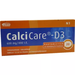 CALCICARE D3 närimistabletid, 20 tk