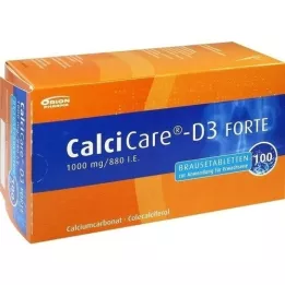 CALCICARE D3 forte kihisevad tabletid, 100 tk