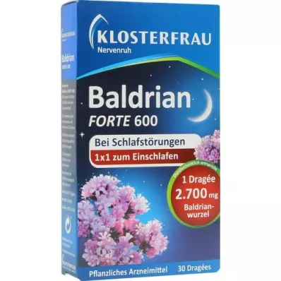 KLOSTERFRAU Baldr.forte 600 Nervenruh üb.Tabl., 30 tk