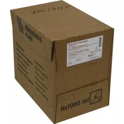 NACL 0,9% plastikust keeratav kork, 6X1000 ml NACL 0,9% plastikust keeratav kork, 6X1000 ml