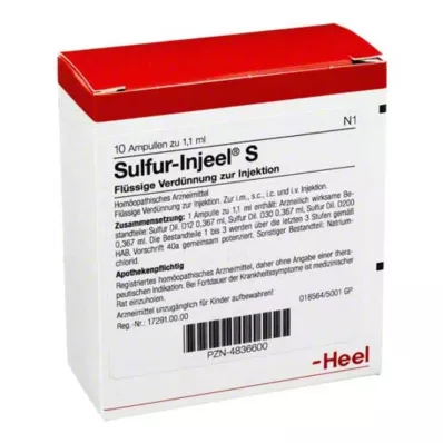 SULFUR INJEEL S ampullid, 10 tk