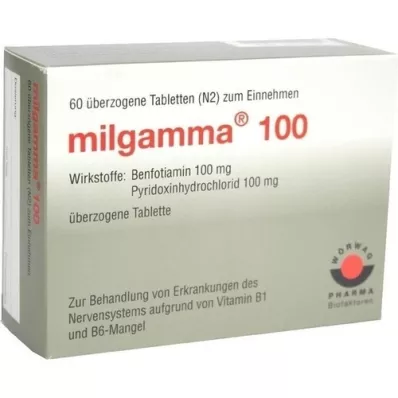 MILGAMMA 100 mg kaetud tabletid, 60 tk
