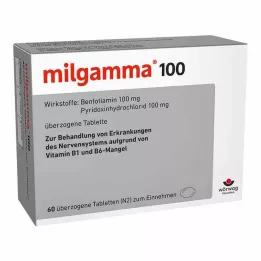 MILGAMMA 100 mg kaetud tabletid, 60 tk