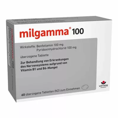 MILGAMMA 100 mg kaetud tabletid, 60 tk