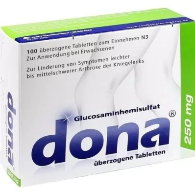 DONA 250 mg kaetud tabletid, 100 tk