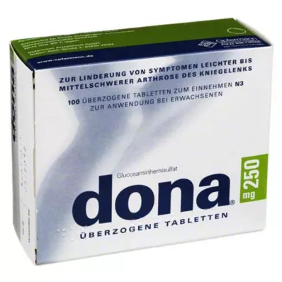 DONA 250 mg kaetud tabletid, 100 tk