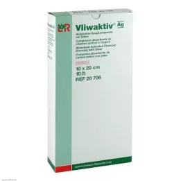 VLIWAKTIV AG Aktiivsöe absorbeeriv komplekt hõbedaga 10x20 cm, 10 tk