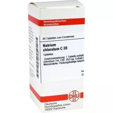NATRIUM CHLORATUM C 30 tabletti, 80 tk