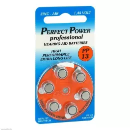 BATTERIEN f.kuuldeaparaadid Power PP13, 6 tk
