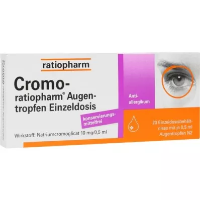 CROMO-RATIOPHARM Silmatilgad ühekordne annus, 20X0,5 ml