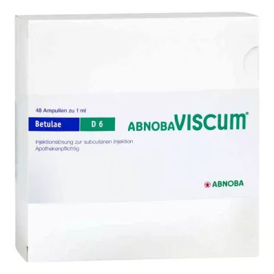 ABNOBAVISCUM Betulae D 6 ampulli, 48 tk ABNOBAVISCUM Betulae D 6 ampulli, 48 tk
