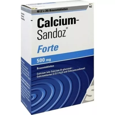 CALCIUM SANDOZ forte kihisevad tabletid, 2X20 tk