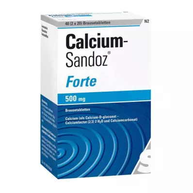 CALCIUM SANDOZ forte kihisevad tabletid, 2X20 tk