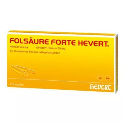 FOLSÄURE HEVERT forte ampullid, 10X2 ml