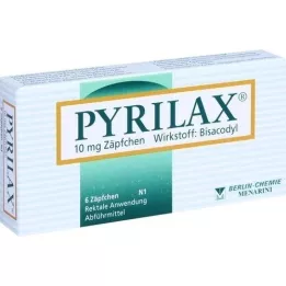 PYRILAX 10 mg suposiitrid, 6 tk