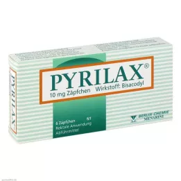 PYRILAX 10 mg suposiitrid, 6 tk