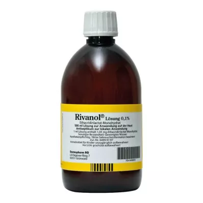 RIVANOL Lahus 0,1%, 500 ml RIVANOL Lahus 0,1%, 500 ml