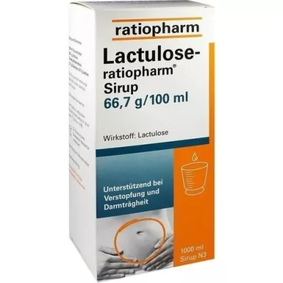 LACTULOSE-ratiopharm siirup, 1000 ml