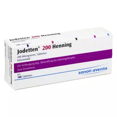Jodetten 200 Henning tabletid, 100 tk