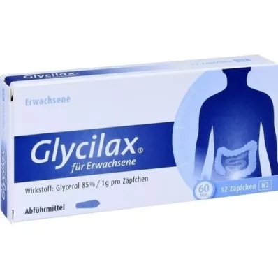 GLYCILAX Suposiidid täiskasvanutele, 12 tk