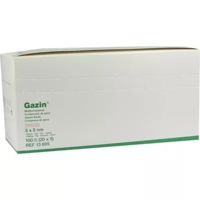 GAZIN Sidumismaterjal komp.5x5 cm steriilne 12x, 20X5 tk