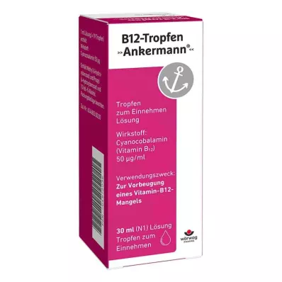 B12 ANKERMANN tilgad, 30 ml B12 ANKERMANN tilgad, 30 ml