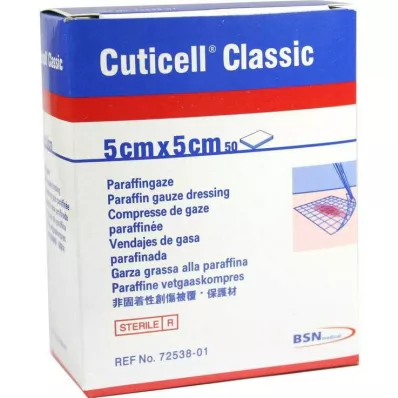 CUTICELL Klassikaline haavasidemed 5x5 cm, 50 tk