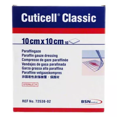 CUTICELL Klassikaline haavasidemed 10x10 cm, 10 tk