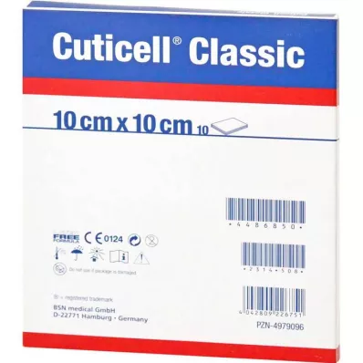CUTICELL Klassikaline haavasidemed 10x10 cm, 100 tk