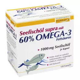 SEEFISCHÖL Supra 60% oomega-3 rasvhappeid sisaldavad pehmed kapslid, 100 tk