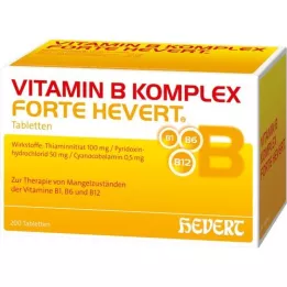 VITAMIN B KOMPLEX forte Hevert tabletid, 200 tk