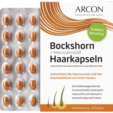 BOCKSHORN+mikrotoitainete juuksekapslid Tisane plus, 60 tk