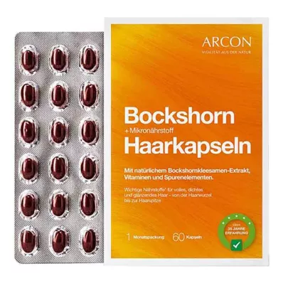 Fenugreek + mikrotoitainete juuksekapslid, 60 tk