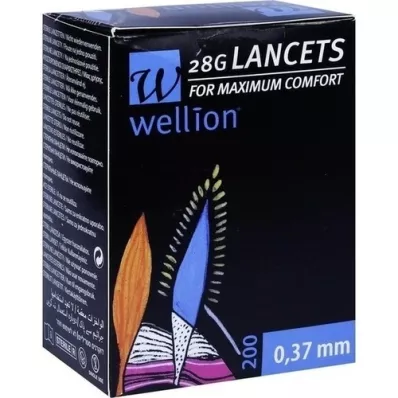 WELLION Lantsetid 28 G, 200 tk