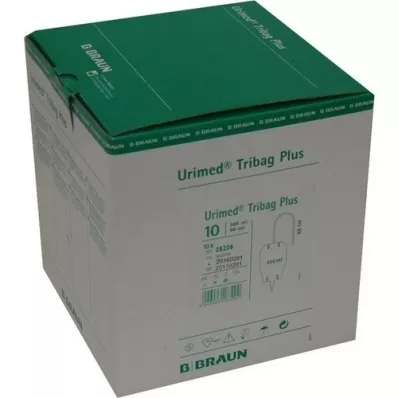 URIMED Tribag Plus Urine Leg Sleeve 500ml 80cm unst., 10 tk