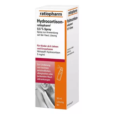 HYDROCORTISON-ratiopharm 0,5% sprei, 30 ml