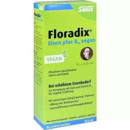FLORADIX Raud pluss B12 vegantoonik, 250 ml
