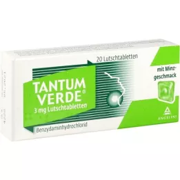 TANTUM VERDE 3 mg pastill piparmündi maitsega, 20 tk