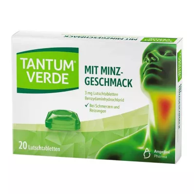 TANTUM VERDE 3 mg pastill piparmündi maitsega, 20 tk