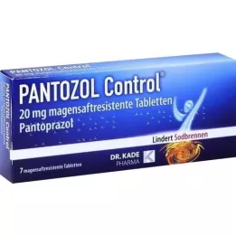 PANTOZOL Kontroll 20 mg enteroidiga kaetud tabletid, 7 tk