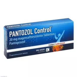 PANTOZOL Kontroll 20 mg enteroidiga kaetud tabletid, 7 tk