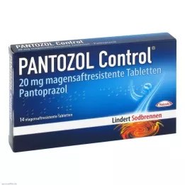 PANTOZOL Kontroll 20 mg enteroidiga kaetud tabletid, 14 tk