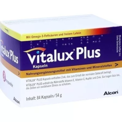 VITALUX Plus Luteiin &amp; Omega-3 kapslid, 84 kapslit