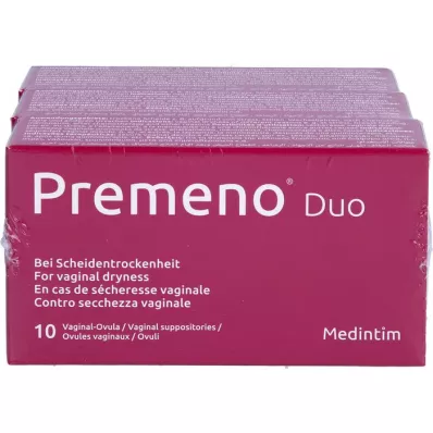 PREMENO Duo vaginaalne vagula, 3 x 10 tk