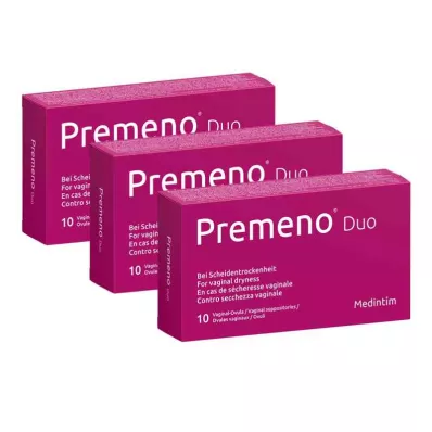 PREMENO Duo vaginaalne vagula, 3 x 10 tk