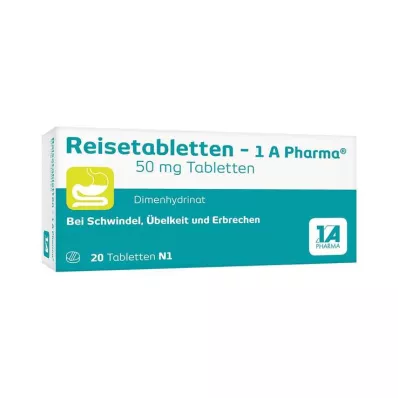 Reisitabletid – 1 A Pharma®, 20 tk Reisitabletid – 1 A Pharma®, 20 tk