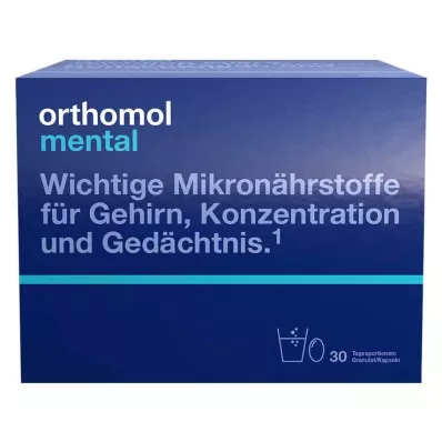 ORTHOMOL mentaalsed graanulid/kapslid 30 päeva kombineeritud, 30 tk ORTHOMOL mentaalsed graanulid/kapslid 30 päeva kombineeritud, 30 tk