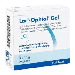 LAC OPHTAL Geel, 3X10 g