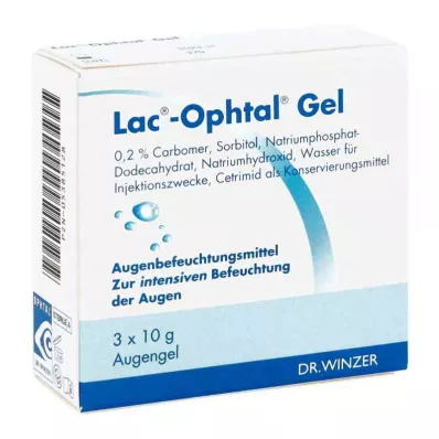 LAC OPHTAL Geel, 3X10 g