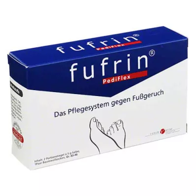 FUFRIN PediFlex hooldussokk + salv suurusega 43-46, 2X5 g
